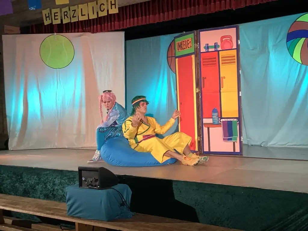 Schauspieler auf der Bühne