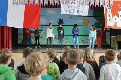 Foto 16 aus der Archivgalerie Besuch der französischen Partnerschule aus Hem (2015)