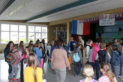 Foto 74 aus der Archivgalerie Besuch der französischen Partnerschule aus Hem (2015)