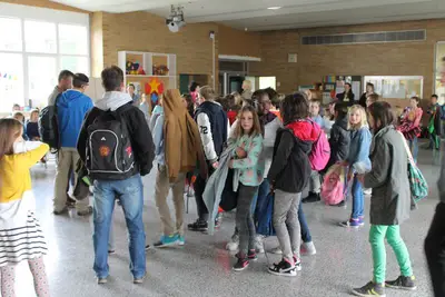 Foto 77 aus der Archivgalerie Besuch der französischen Partnerschule aus Hem (2015)